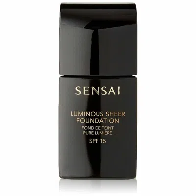 Sensai Fluid Foundation Make-up  Luminous Sheer Spf 15 203-neutral Beige (30 Ml) Gbby2 In Black