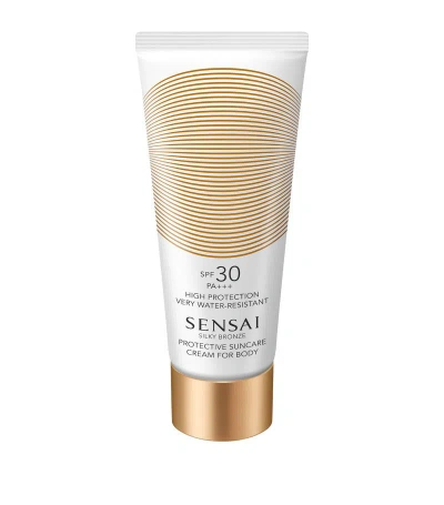 Sensai Silky Bronze Protective Suncare Cream For Body Spf 30 (150ml) In Multi