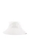 Sensi Studio Adjustable-band Linen Hat In White