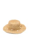Sensi Studio Aguacate Long-brim Hat In Brown
