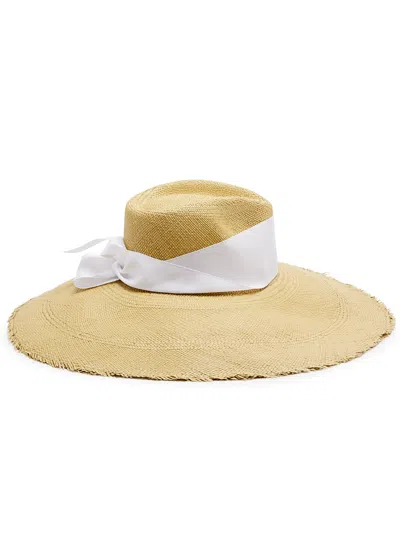 Sensi Studio Aguacate Straw Sun Hat In Beige