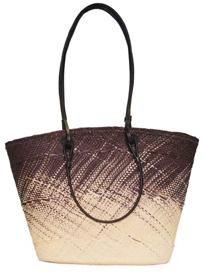 Sensi Studio Baby Basket Bag In Ombre In Multi