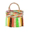 Sensi Studio Baby Fringed Woven Tote Bag