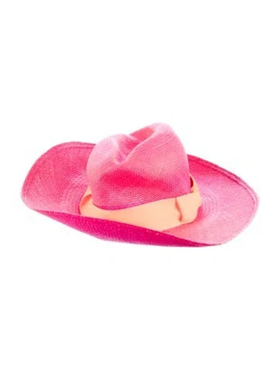Pre-owned Sensi Studio Fedora Hat In Pink
