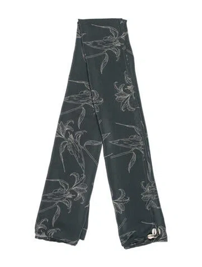 Pre-owned Sensi Studio Floral Print Cover-up In Blue