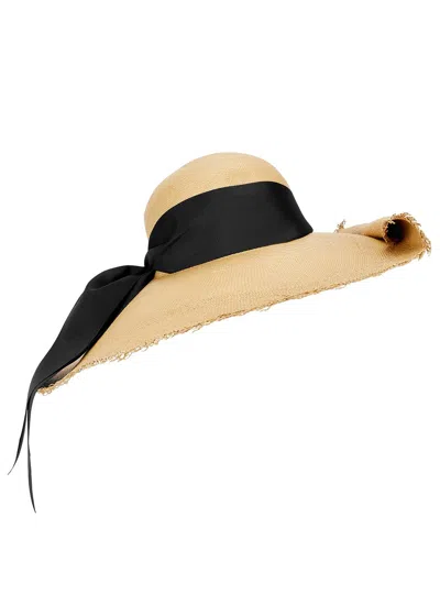 Sensi Studio Glam Lady Ibiza Straw Panama Hat In Neutral