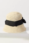 Sensi Studio Lampshade Straw Bucket Hat In Neutral