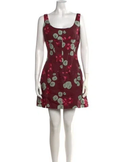 Pre-owned Sensi Studio Linen Mini Dress In Multicolor