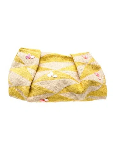 Pre-owned Sensi Studio Maxi Sisal W/ Tags In Neutrals/yellow