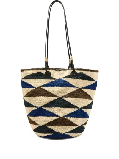 SENSI STUDIO MEDIUM SHIGRA CARRY ALL STRAW TOTE BAG