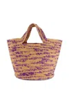 Sensi Studio Melange Top-handle Tote Bag In Neutral