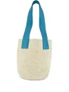 Sensi Studio Mini El Viajero Woven Straw Shoulder Bag In Neutral