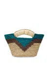 Sensi Studio Mini Geometric-pattern Tote Bag In Multi