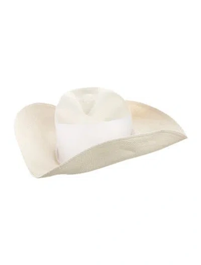 Pre-owned Sensi Studio Panama Hat Maxi Band In Neutral