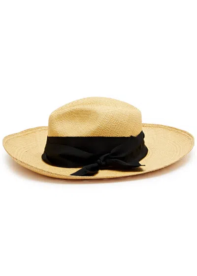 Sensi Studio Panama Straw Hat In Beige
