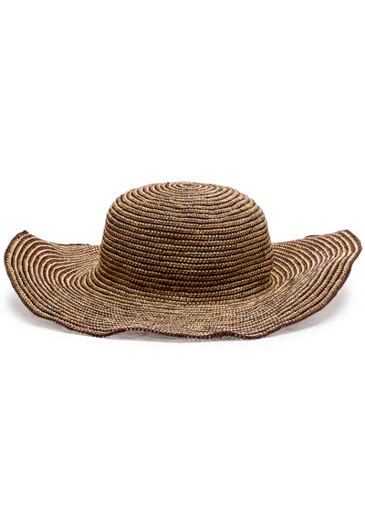 Sensi Studio Panama Straw Hat In Brown