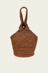 Sensi Studio Pull Through Bag In Chocolate In Brown