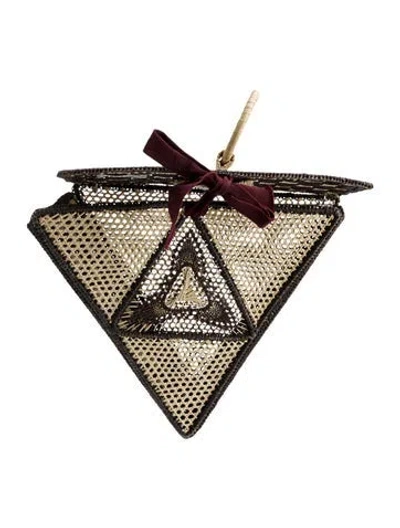 Pre-owned Sensi Studio Raffia Top Handle Bag In Neutral