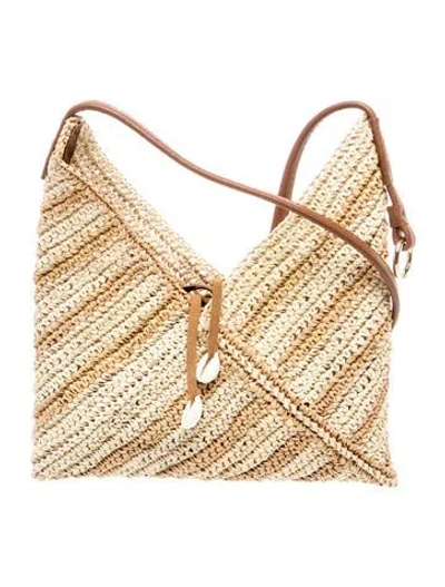 Pre-owned Sensi Studio Raffia Top Handle Bag In Neutrals