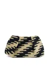 Sensi Studio Sisal Patterned Pouch In Neutral