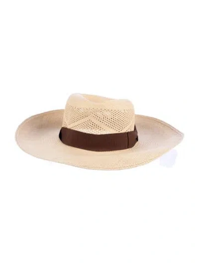 Pre-owned Sensi Studio Straw Hat In Brown