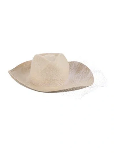 Pre-owned Sensi Studio Straw Hat In Neutrals