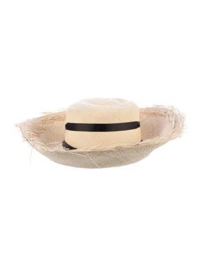 Pre-owned Sensi Studio Straw Hat In Neutrals