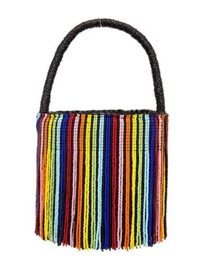Pre-owned Sensi Studio Straw Hobo In Blue