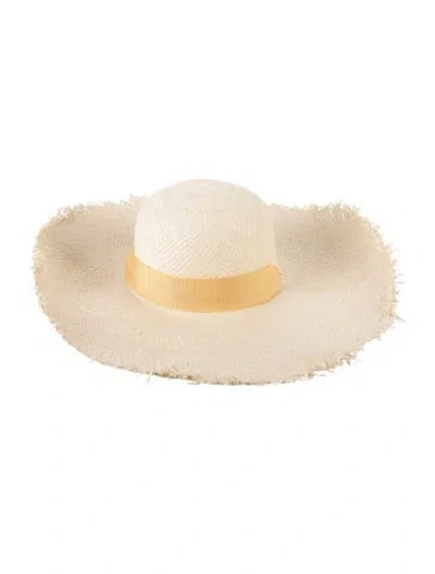 Pre-owned Sensi Studio Straw Sun Hat In Neutrals