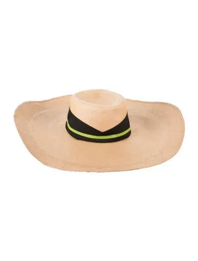 Pre-owned Sensi Studio Straw Sun Hat In Neutrals
