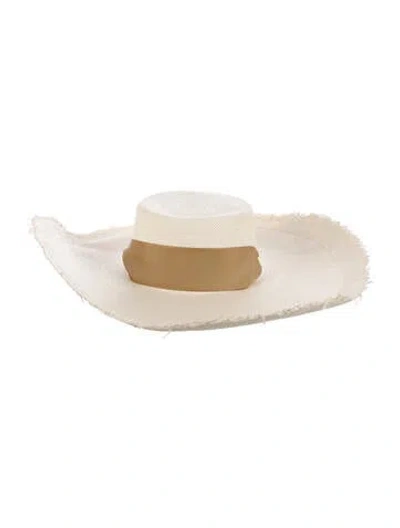 Pre-owned Sensi Studio Straw Sun Hat In Neutrals