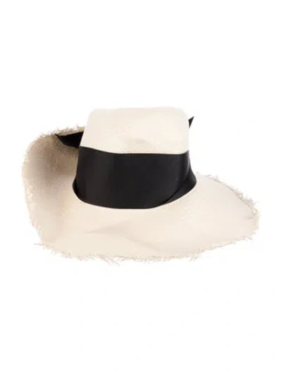 Pre-owned Sensi Studio Straw Sun Hat In Neutrals