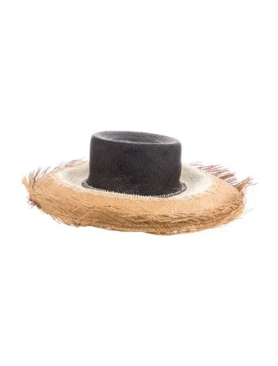 Pre-owned Sensi Studio Straw Sun Hat W/tags In Neutral