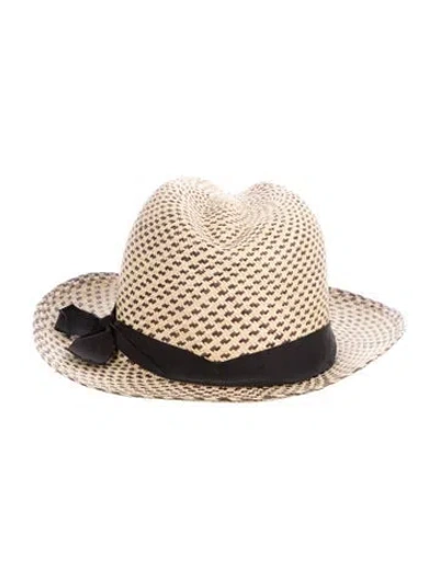 Pre-owned Sensi Studio Stylish Straw Hat In Neutral