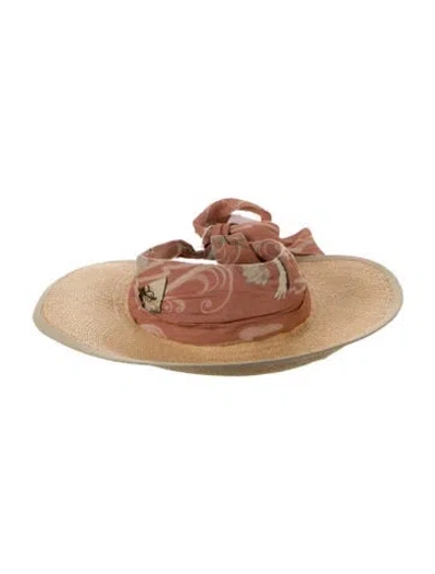 Pre-owned Sensi Studio Summer Visor Hat In Neutrals