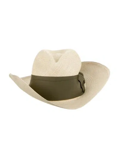 Pre-owned Sensi Studio Texan Panama Hat In Neutral