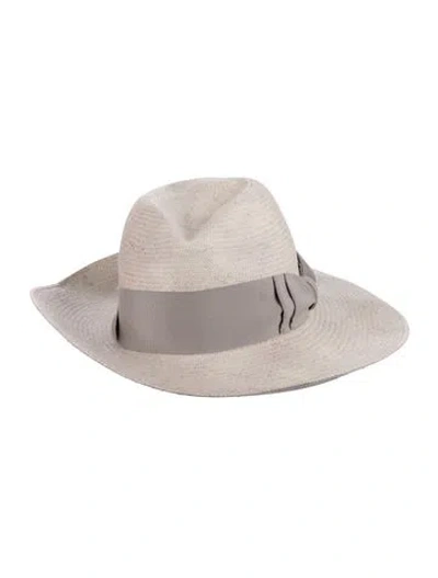 Pre-owned Sensi Studio Wide Brim Sun Hat In Grey