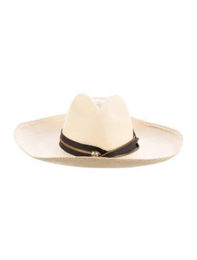 Pre-owned Sensi Studio Wide Brim Sun Hat In Neutral