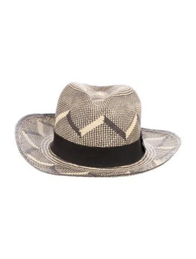 Pre-owned Sensi Studio Wide Brim Sun Hat In Neutral