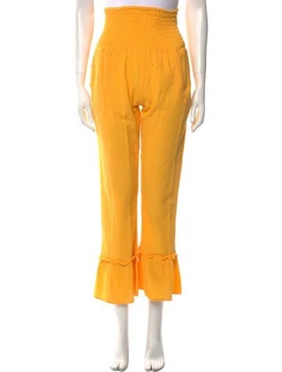 Pre-owned Sensi Studio Wide Leg Pants In Yellow