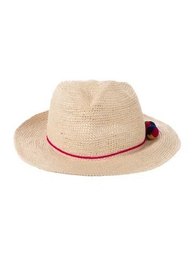 Pre-owned Sensi Studio Women's Brown Straw  Panama Hat