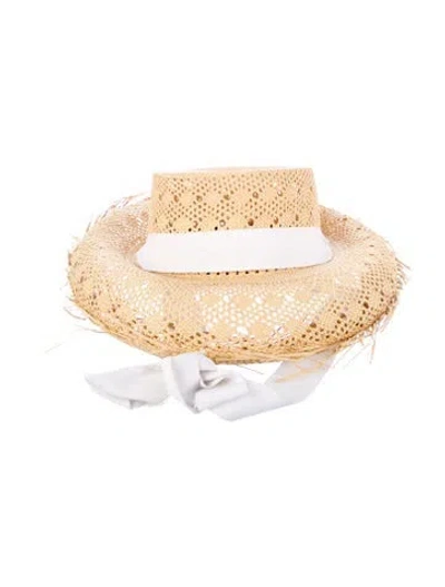 Pre-owned Sensi Studio Women's Straw Sun Hat In Neutral