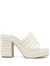 Senso Yvonne 110mm Leather Mules In Neutrals