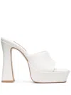 Senso Tillee Leather Platform Mules In White