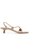Senso Teyana Kitten Heel Sandals In Nude