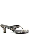 Senso 60mm Poesie Iii Sandals In Animal Print