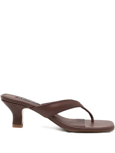 Senso 60mm Square Sandals In Brown