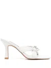 Senso Umbra 80mm Leather Mules In White