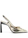 Senso 85mm Izah Leather Pumps In Gold