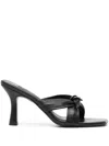Senso Umbra 90mm Knot-detail Mules In Black